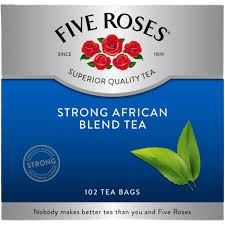 Five Roses STRONG AFRICAN BLEND Tea 102 Tea Bags – The South African ...