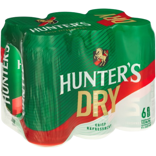 Hunters Dry Cider 6 Pack 440ml Cans – The South African Spaza Shop