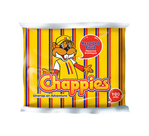 Chappies Bubblegum Assorted Fruit 100 units pack - The South African Spaza Shop