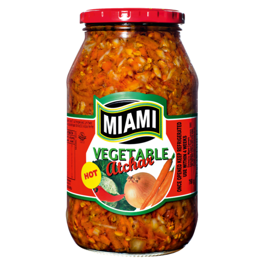 Miami Vegetable Atchar Hot 400g - The South African Spaza Shop