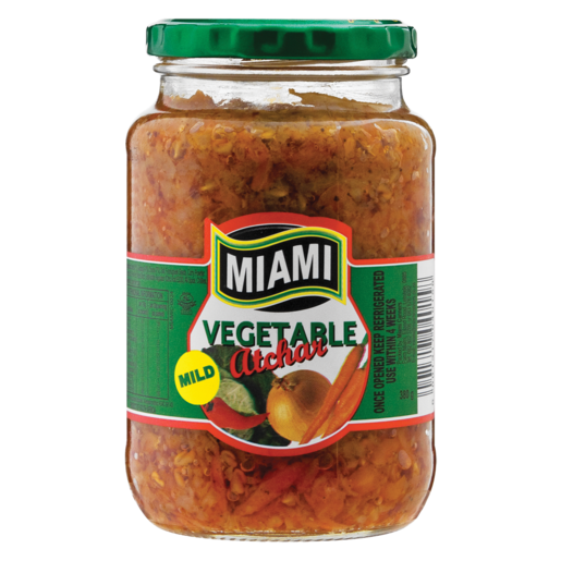 Miami Vegetable Atchar Mild 400g - The South African Spaza Shop