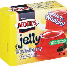 Moirs Jelly Powder Strawberry 80g