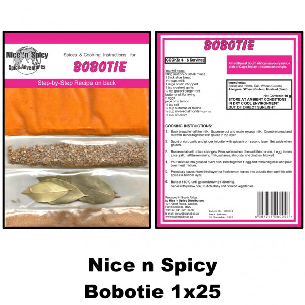 Nice n Spicy Bobotie Sachet - The South African Spaza Shop