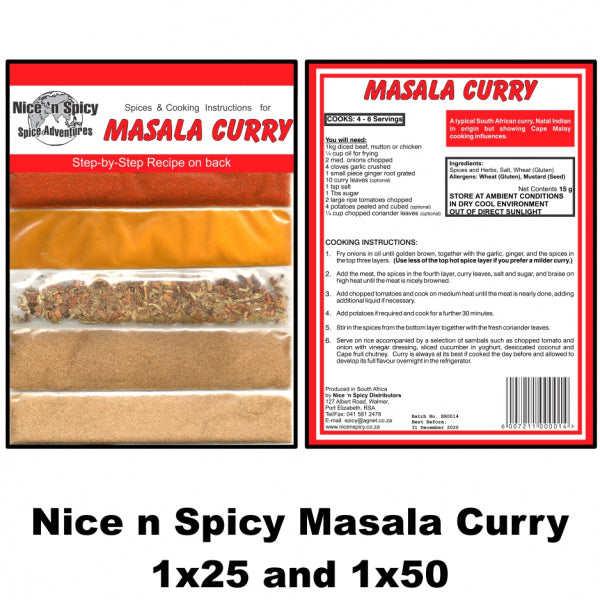 Nice n Spicy Masala Curry Sachet - The South African Spaza Shop