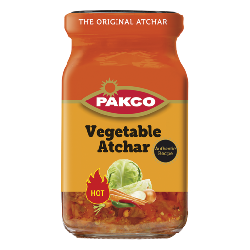 Pakco Pickles Hot Vegetable Atchar 385g - The South African Spaza Shop