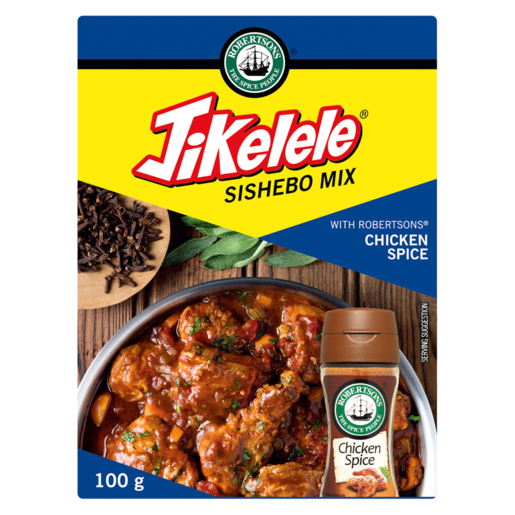 Robertsons Jikelele Sishebo Mix with Chicken Spice 100g - The South African Spaza Shop