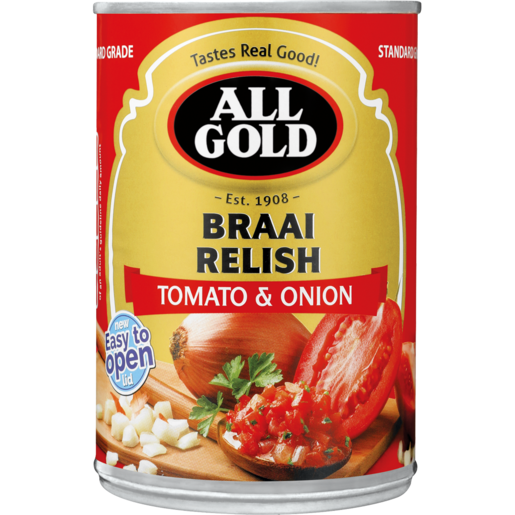 All Gold Braai Relish Tomato & Onion Mix 410g