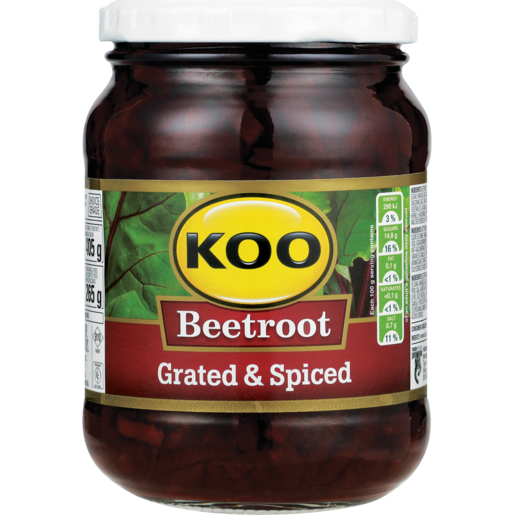 Koo Beetroot Grated in Spiced Brine 405g