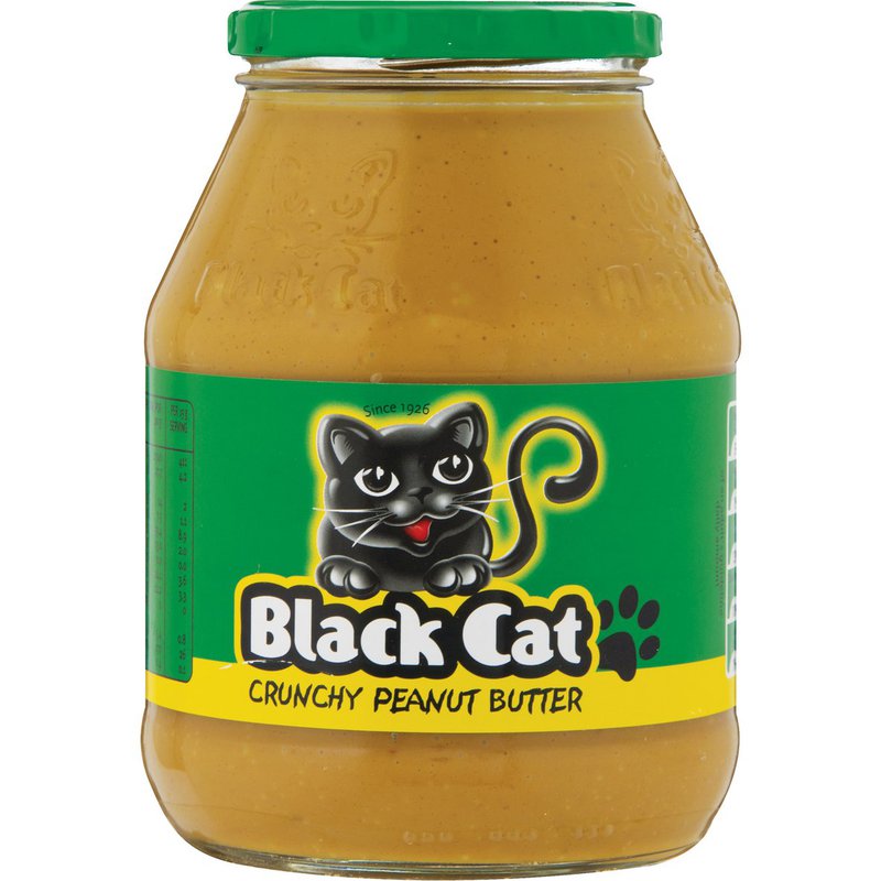 Black Cat Peanut Butter Crunchy 400g - The South African Spaza Shop