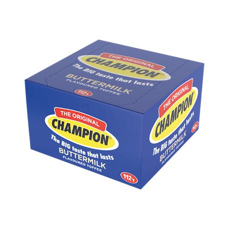 Champion Flavoured Toffee Buttermilk 112s - The South African Spaza Shop