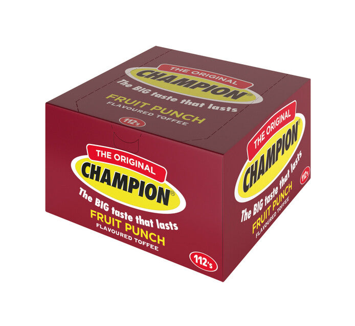 Champion Flavoured Toffee Fruit Punch 112s - The South African Spaza Shop