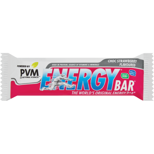 PVM Strawberry Flavoured Energy Bar 45g - The South African Spaza Shop