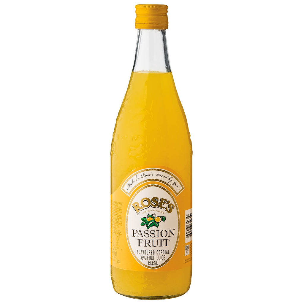 Roses Passion Fruit Cordial 750ml - The South African Spaza Shop