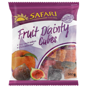 Safari Fruit Dainties Packet Cubes 250g - The South African Spaza Shop