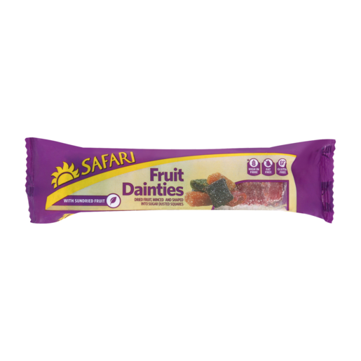Safari Fruit Dainties Squares 250g - The South African Spaza Shop