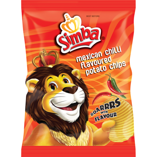 Simba Chips Mexican Chilli 125g - The South African Spaza Shop
