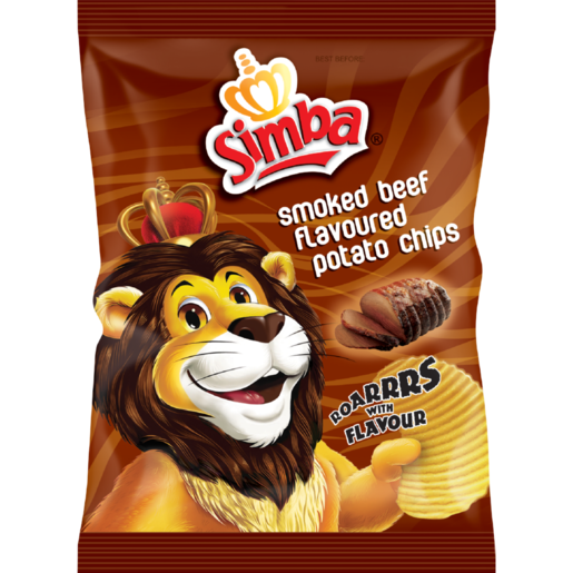 Simba Chips Smoked Beef 125g - The South African Spaza Shop
