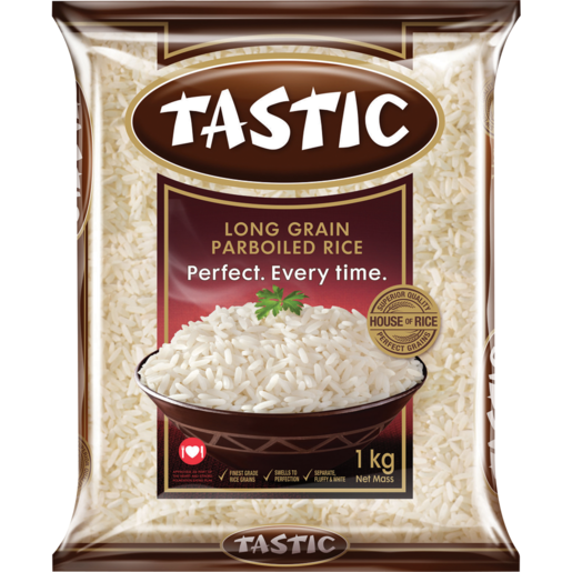 Tastic Long Grain Parboiled Rice 1kg - The South African Spaza Shop